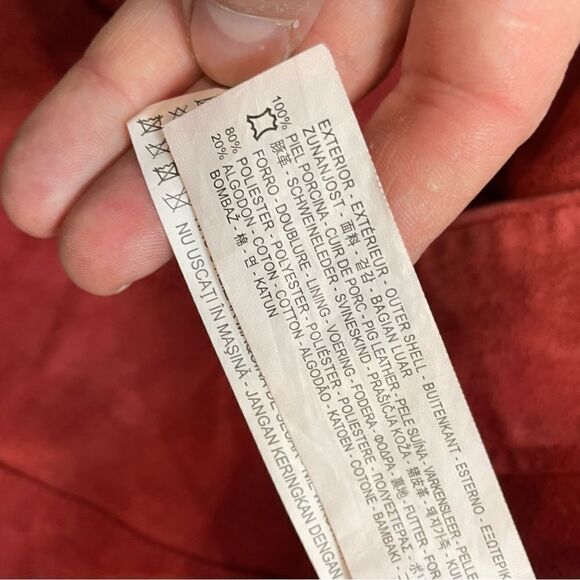 Zara Leather suede A-line miniskirt Front Pockets - Picture 7 of 11